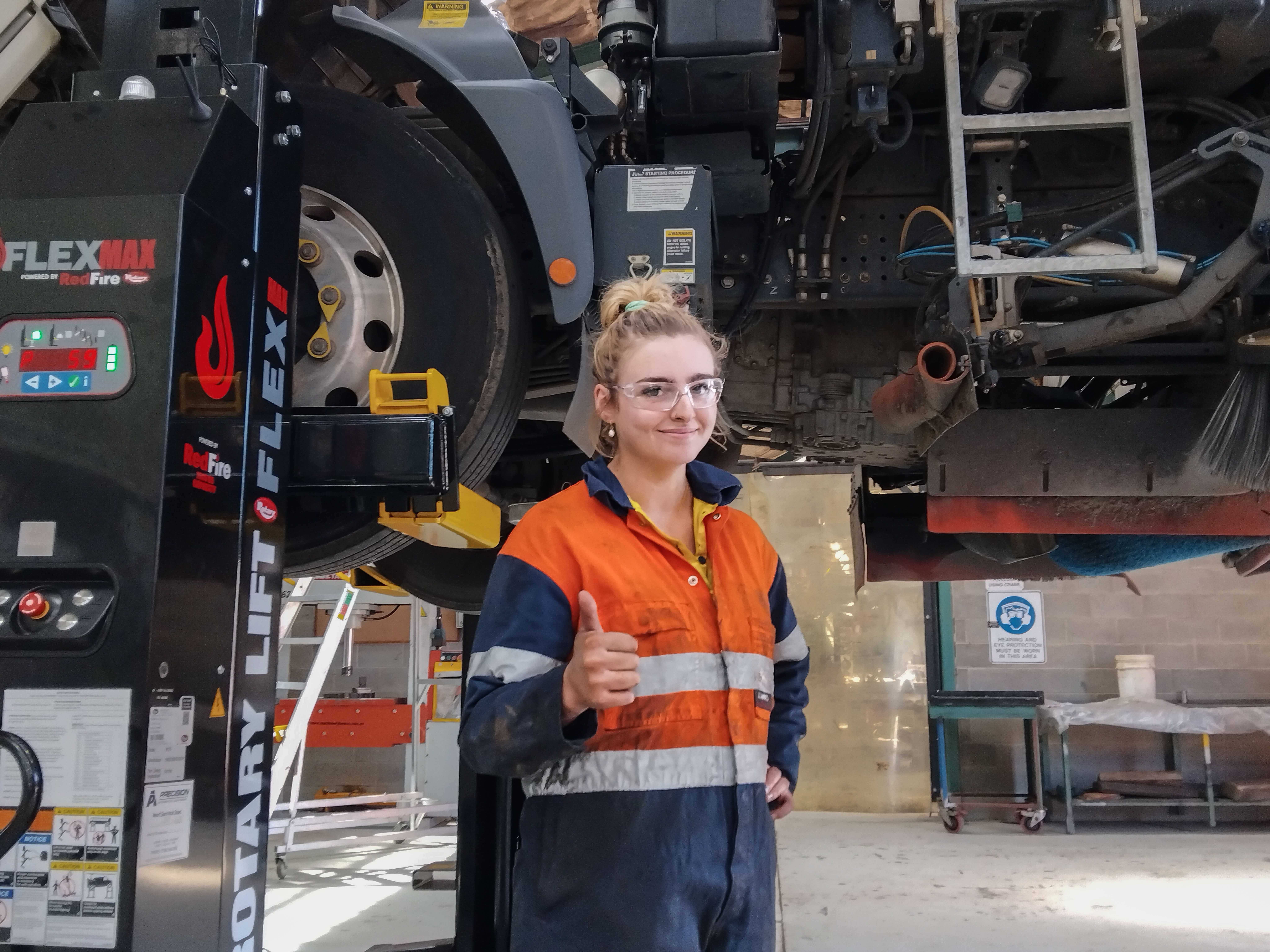 Harriett Faulds at HCC depot at Clearys Gates