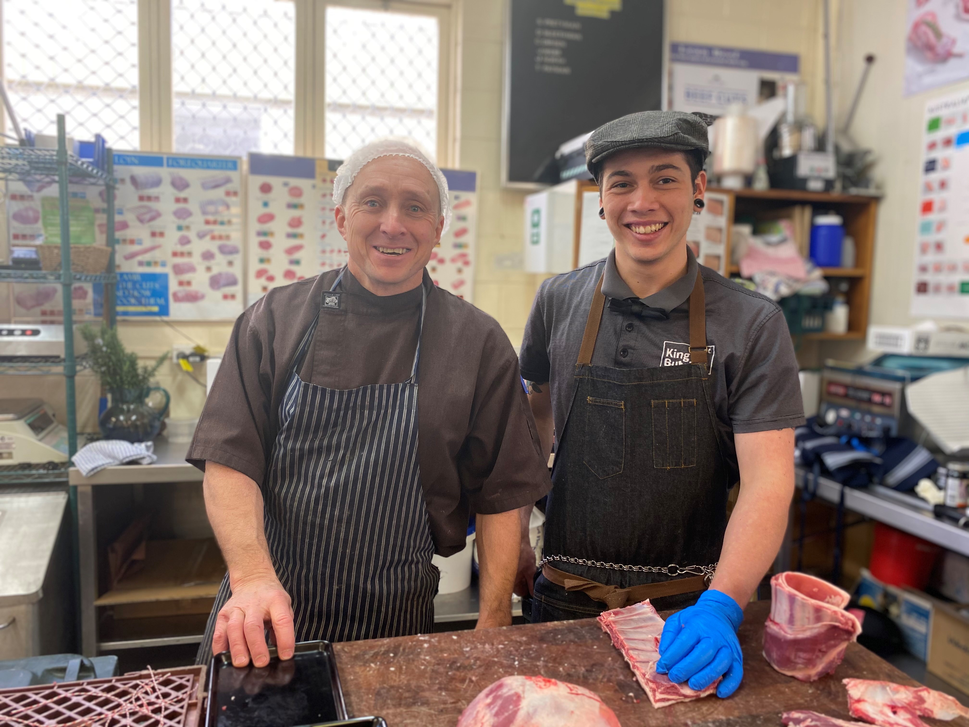 TasTAFE trained gold medalist at the WorldSkills national championships poses for a photo with his teacher